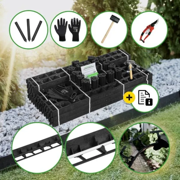 Banner with border set ready for installation