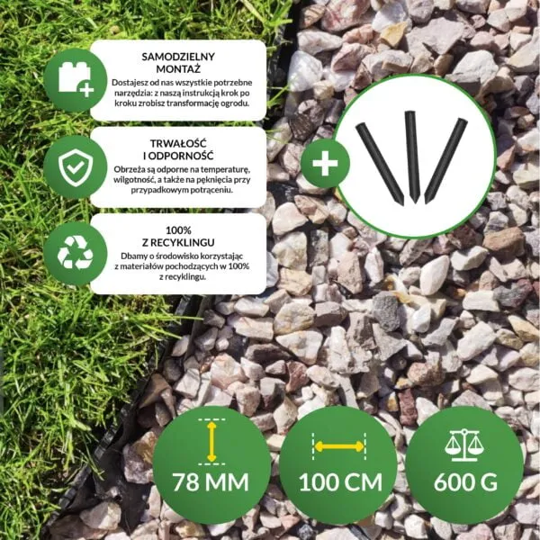 Garden edging information banner