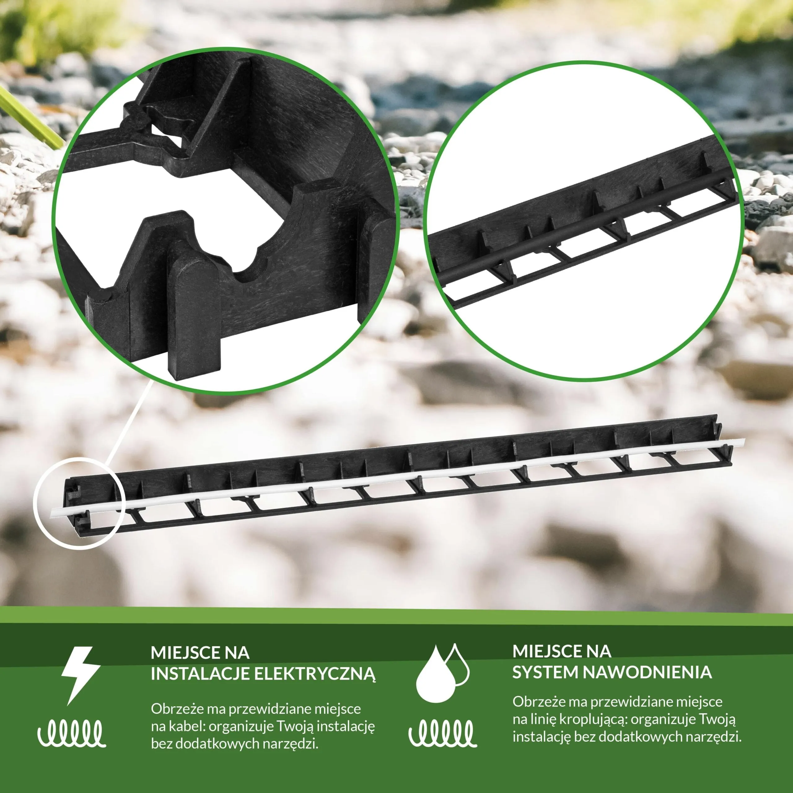 Garden edging information banner