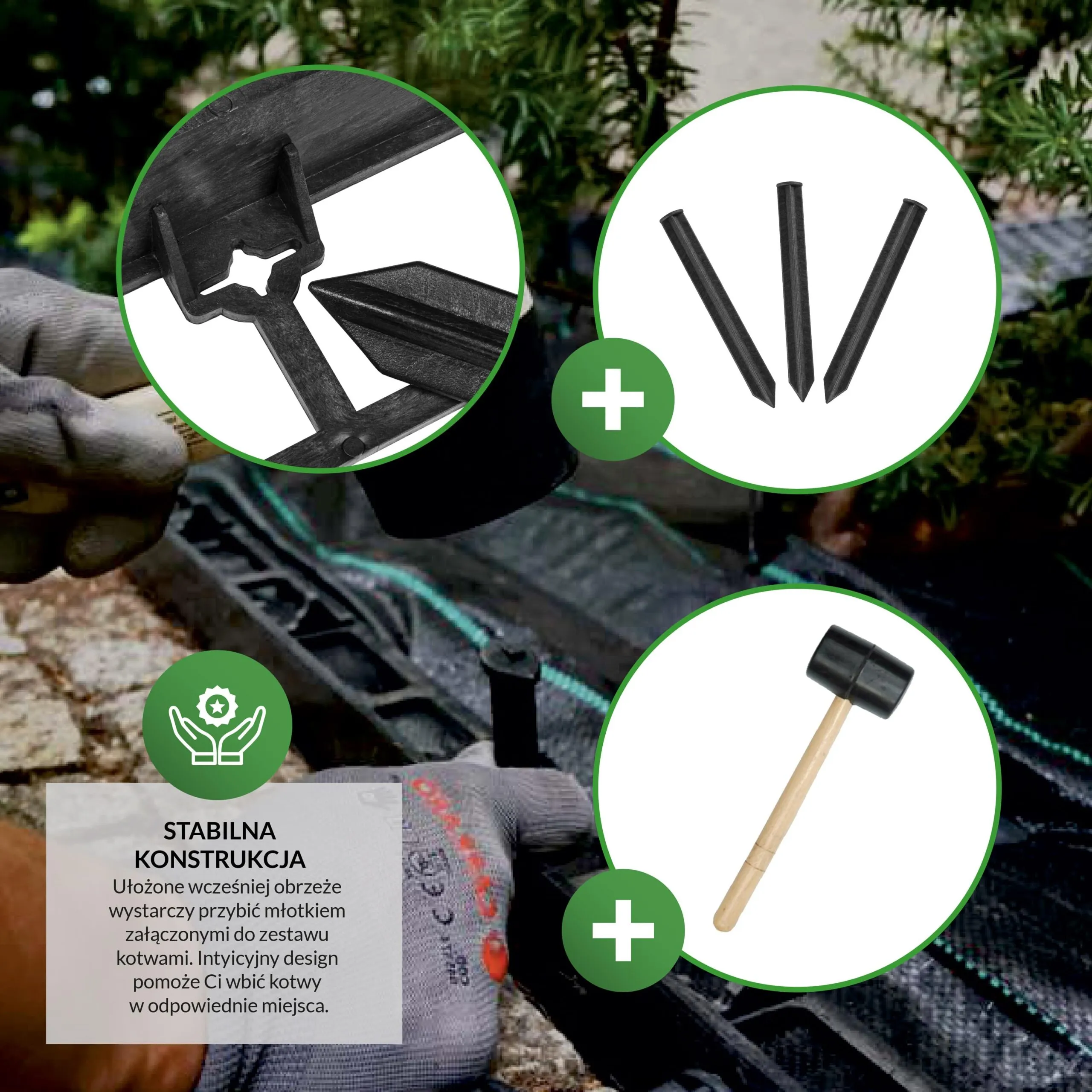 Garden edging information banner