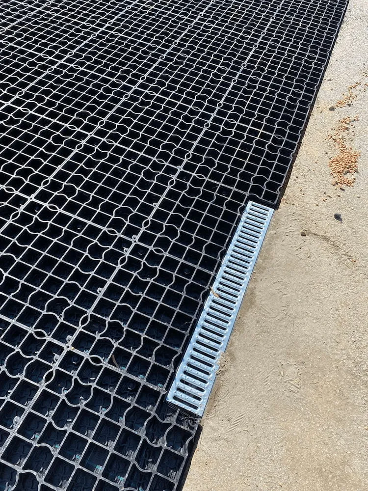 Powierzchnia wyłożona kratką parkingową