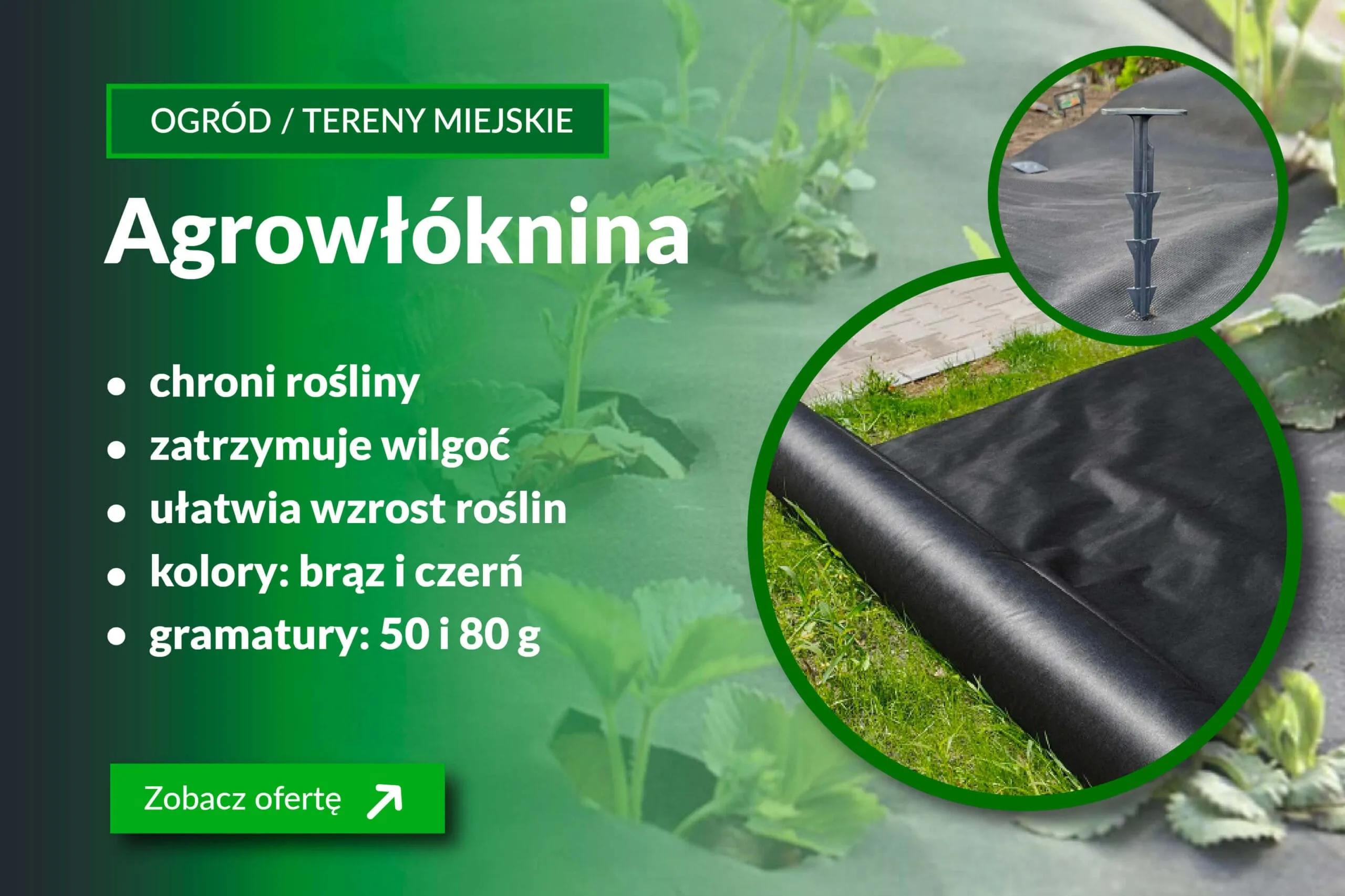 Baner reklamowy agrowłókniny